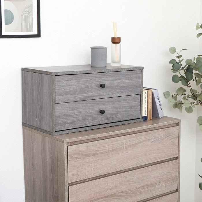 EZBO コネクトボックス 引出2杯 GY グレー 幅600×奥行320×高さ310 fj-51576の画像