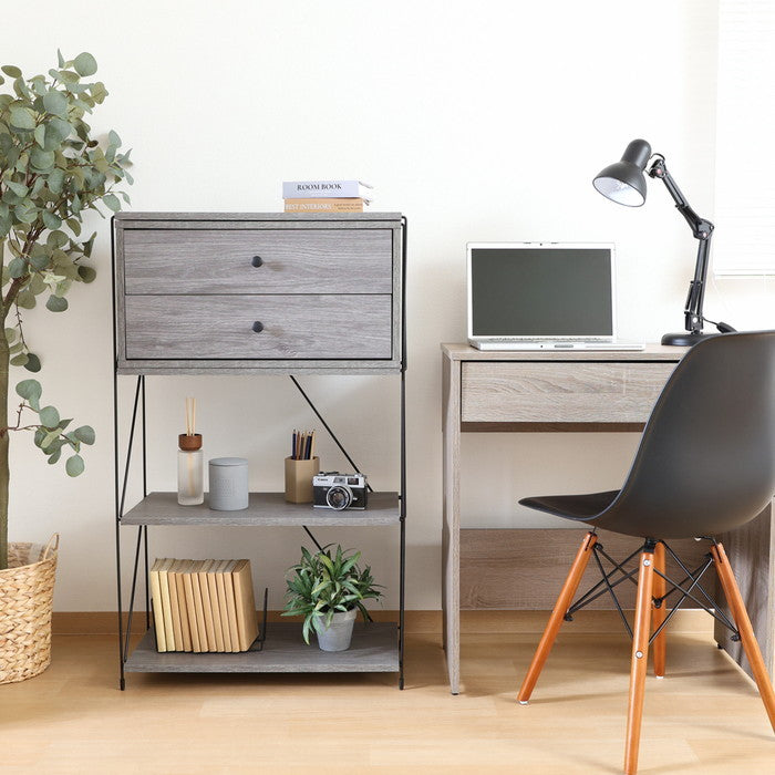 EZBO コネクトボックス 引出2杯 GY グレー 幅600×奥行320×高さ310 fj-51576の画像