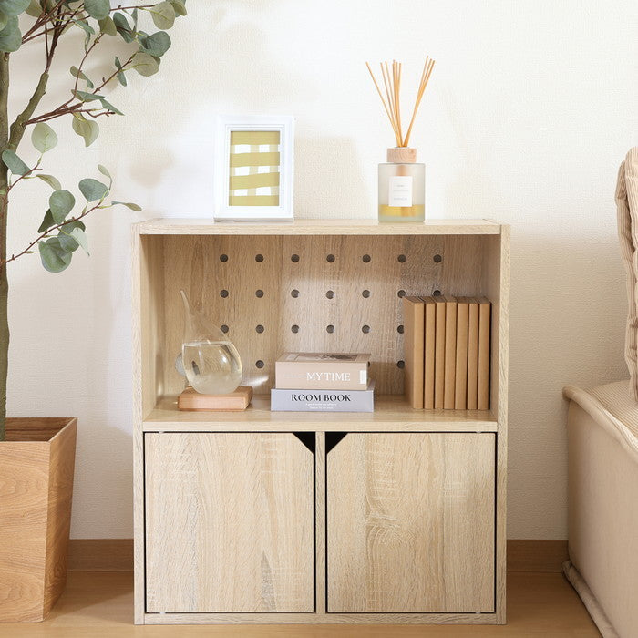 連結可能 収納ボックス オーク FBC609 オｰク 幅600×奥行290×高さ646mm fj-52261の画像