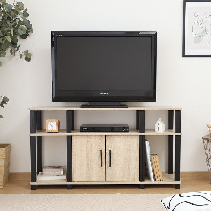 フィット ハイTVラック オーク FBC613 オｰク 幅1100×奥行295×高さ589mm fj-52267の画像