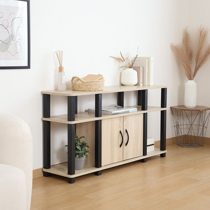 フィット ハイTVラック オーク FBC613 オｰク 幅1100×奥行295×高さ589mm fj-52267の画像