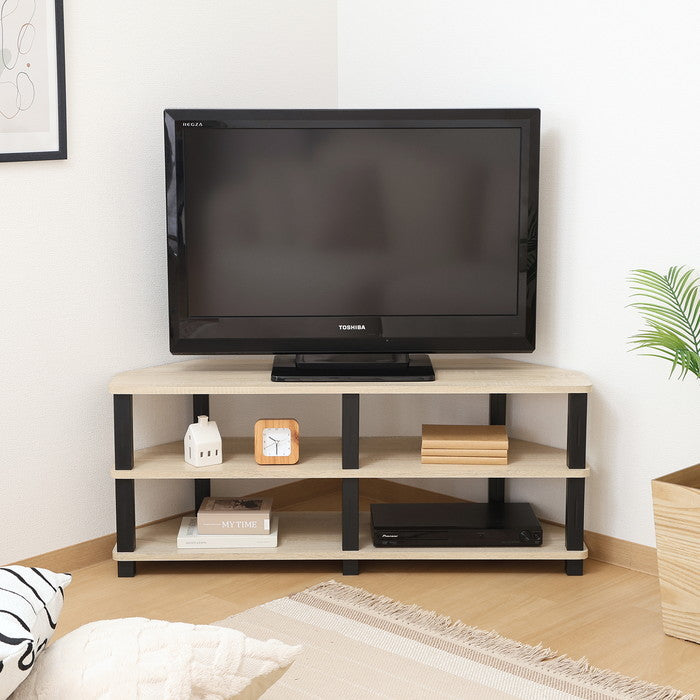 フィット コーナー テレビ台 TV台 オーク FBC615 オｰク 幅1000×奥行295×高さ411mm fj-52269の画像