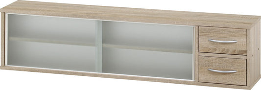 カウンター上収納ラック 120幅 オーク FBC651 オｰク 幅1200×奥行265×高さ290mm fj-52287の画像