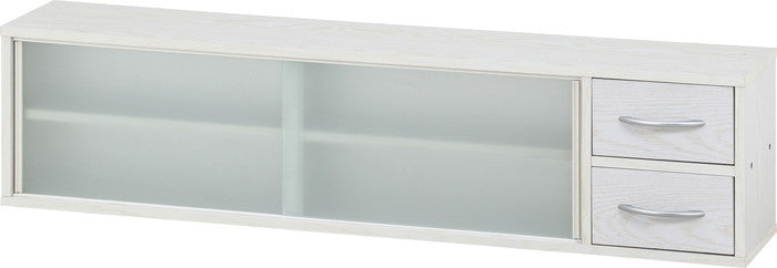 カウンター上収納ラック 120幅 オークWH FBC651 オｰクホワイト 幅1200×奥行265×高さ290mm fj-52288の画像