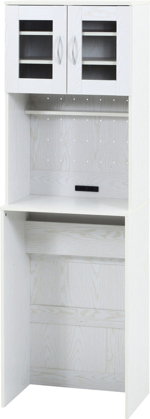 ゴミ箱上キャビネット 60幅 オークWH FBC654 オｰクホワイト 幅590×奥行398×高さ1800mm fj-52290の画像