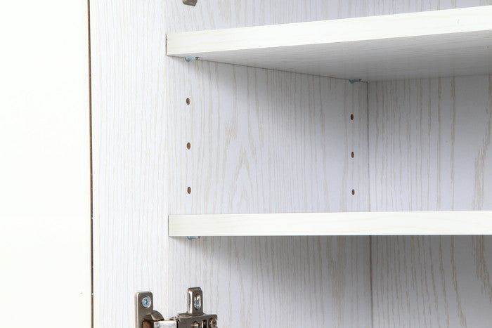 ゴミ箱上キャビネット 60幅 オークWH FBC654 オｰクホワイト 幅590×奥行398×高さ1800mm fj-52290の画像