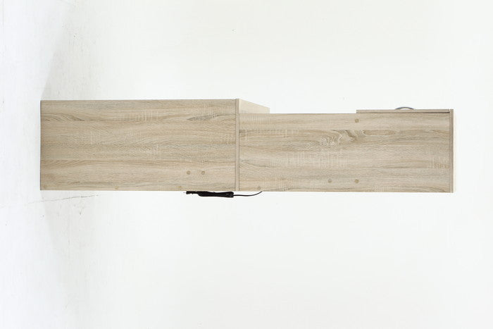 ゴミ箱上キャビネット 90幅 オーク FBC655 オｰク 幅885×奥行398×高さ1800mm fj-52291の画像