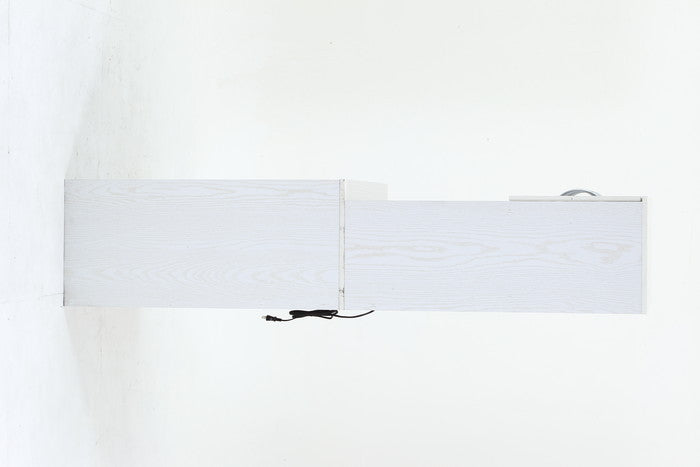 ゴミ箱上キャビネット 90幅 オークWH FBC655 オｰクホワイト 幅885×奥行398×高さ1800mm fj-52292の画像