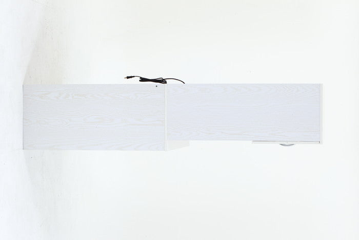 ゴミ箱上キャビネット 90幅 オークWH FBC655 オｰクホワイト 幅885×奥行398×高さ1800mm fj-52292の画像