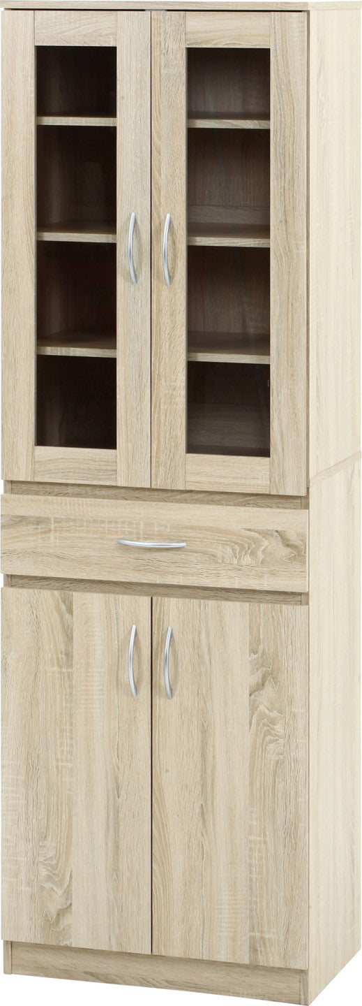 ハイキッチンキャビネット 180＊60 オーク FBC657 オｰク 幅590×奥行398×高さ1800mm fj-52293の画像