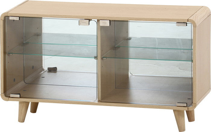 コレクションシェルフ クレール ワイド オークナチュラル FBC666-1 ナチュラルオｰク 幅795×奥行250×高さ460mm fj-52295の画像