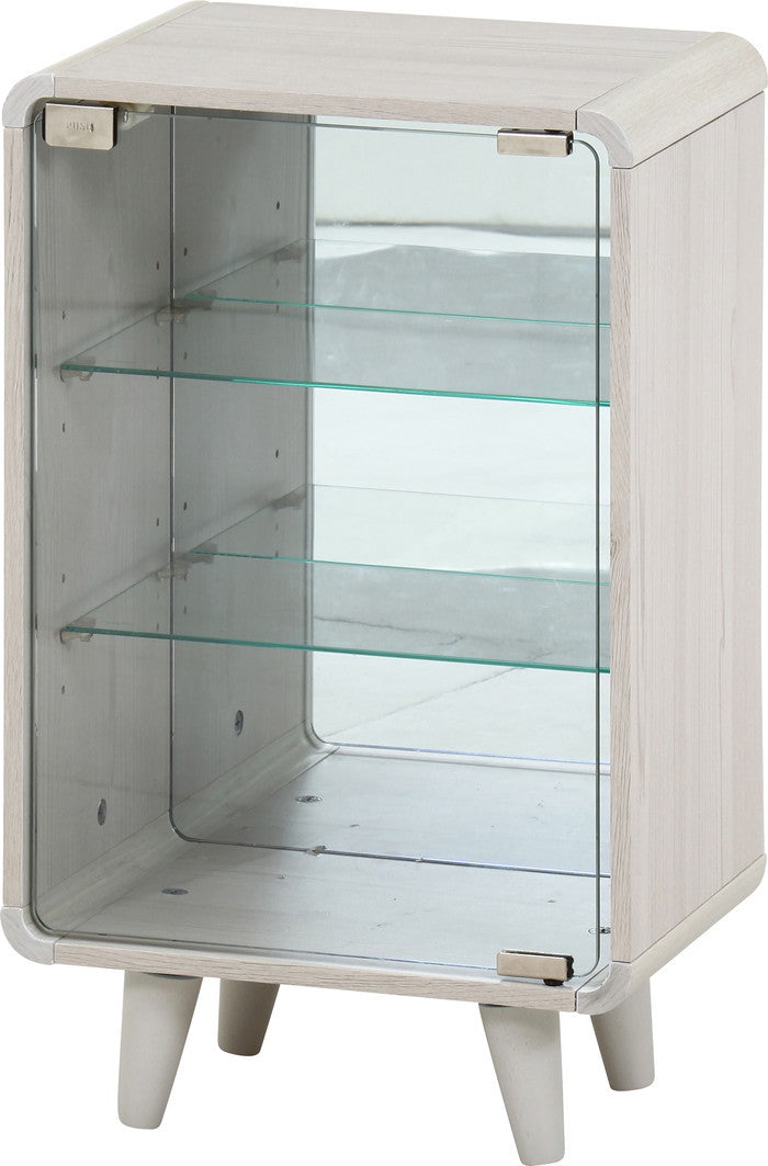 コレクションシェルフ クレール ミドル ホワイトウォッシュ FBC667-1 ホワイトウォッシュ 幅360×奥行265×高さ600mm fj-52298の画像