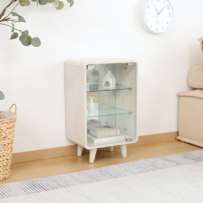 コレクションシェルフ クレール ミドル ホワイトウォッシュ FBC667-1 ホワイトウォッシュ 幅360×奥行265×高さ600mm fj-52298の画像