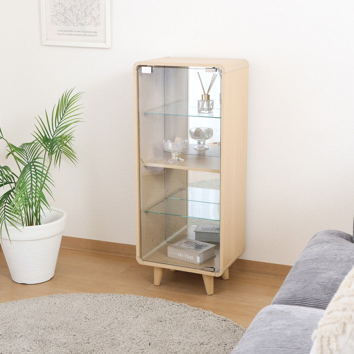 コレクションシェルフ クレール ハイ オークナチュラル FBC668-1 ナチュラルオｰク 幅360×奥行265×高さ890mm fj-52299の画像