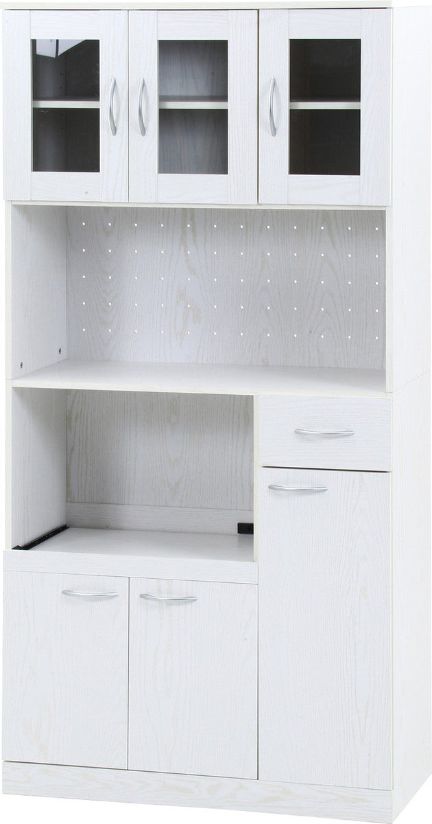 ハイキッチンボード 180＊90 オークWH FBC557-1 オｰクホワイト 幅885×奥行398×高さ1800mm fj-52302の画像