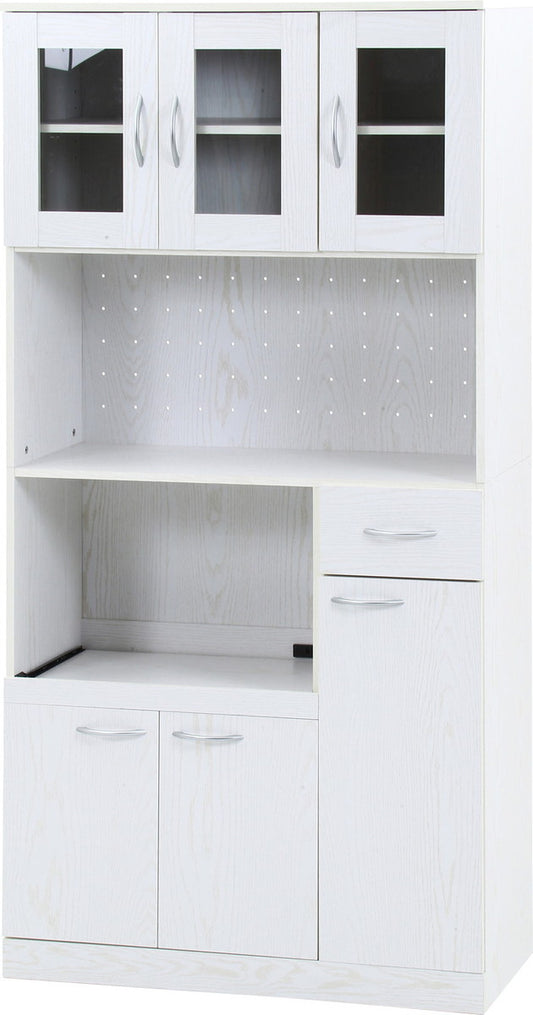 ハイキッチンボード 180＊90 オークWH FBC557-1 オｰクホワイト 幅885×奥行398×高さ1800mm fj-52302の画像