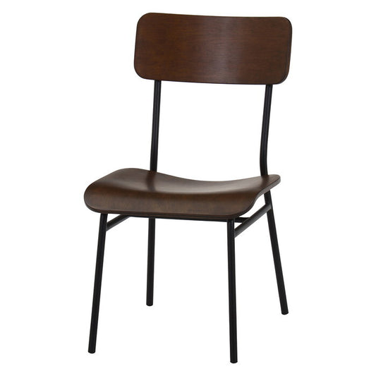 ダイニングチェア DECO ブラウン 完成品 W450×D550×H800mm 5kg fj-52433の画像