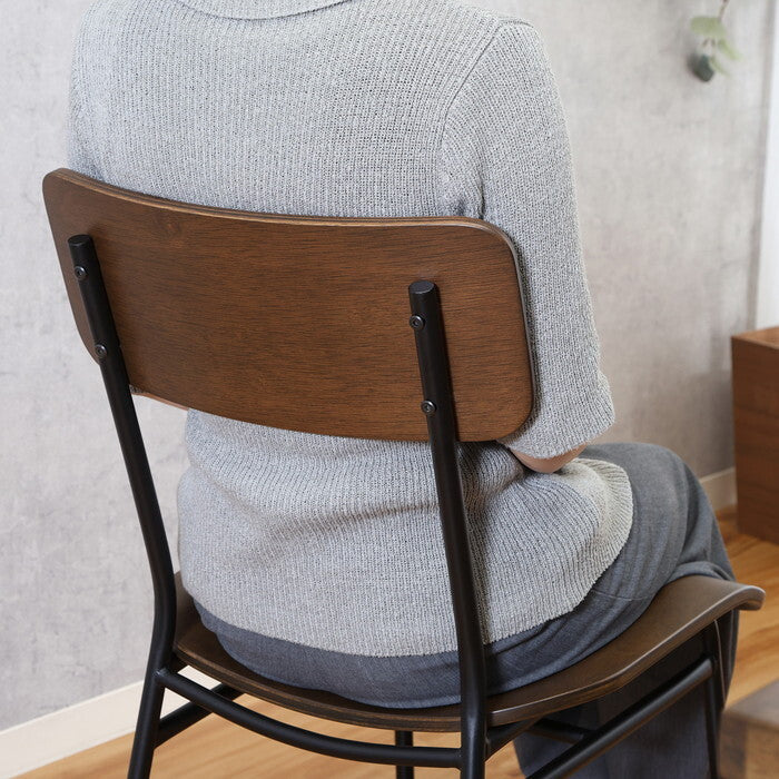 ダイニングチェア DECO ブラウン 完成品 W450×D550×H800mm 5kg fj-52433の画像