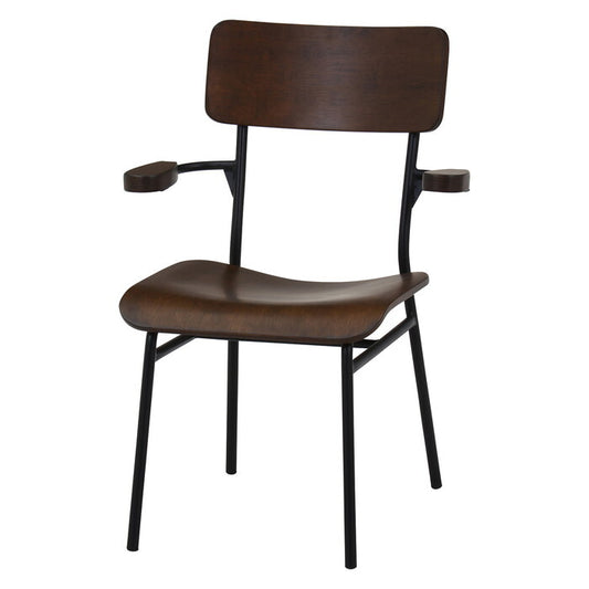 ダイニングチェア MILLIE ブラウン 完成品 W595×D550×H800mm 5.2kg fj-52434の画像