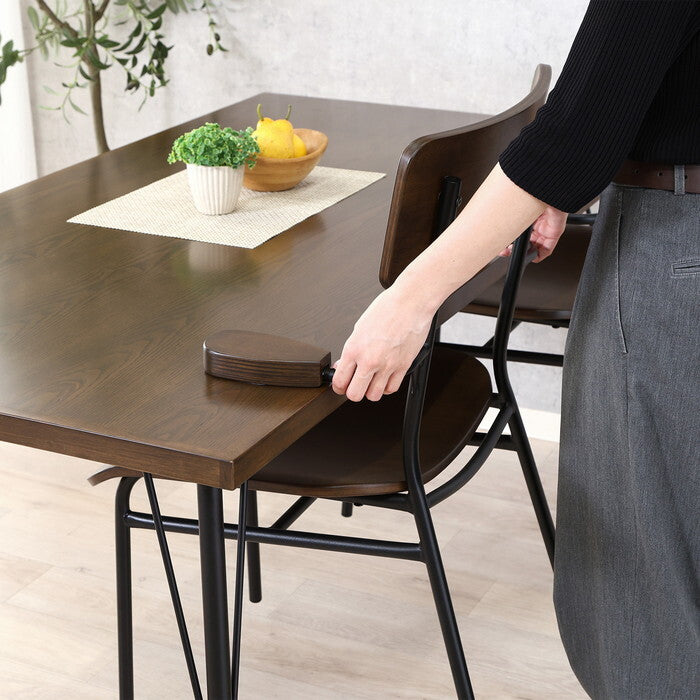 ダイニングチェア MILLIE ブラウン 完成品 W595×D550×H800mm 5.2kg fj-52434の画像