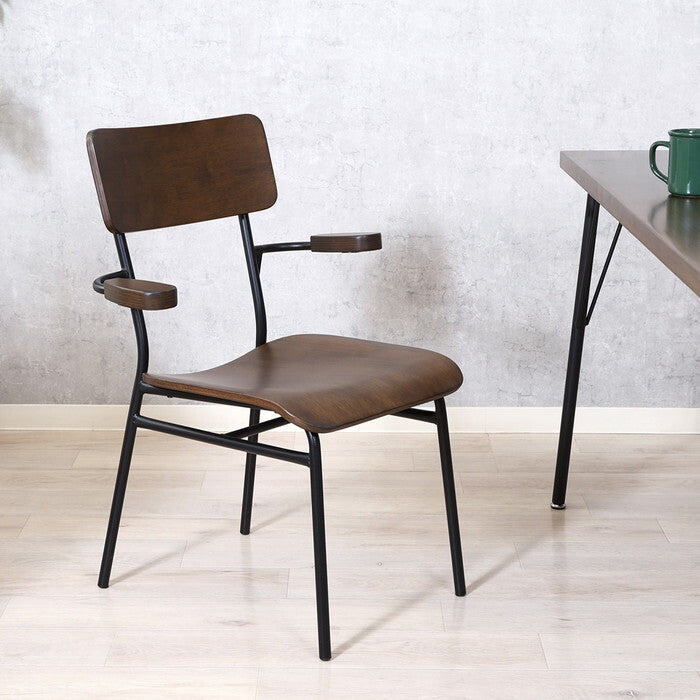 ダイニングチェア MILLIE ブラウン 完成品 W595×D550×H800mm 5.2kg fj-52434の画像