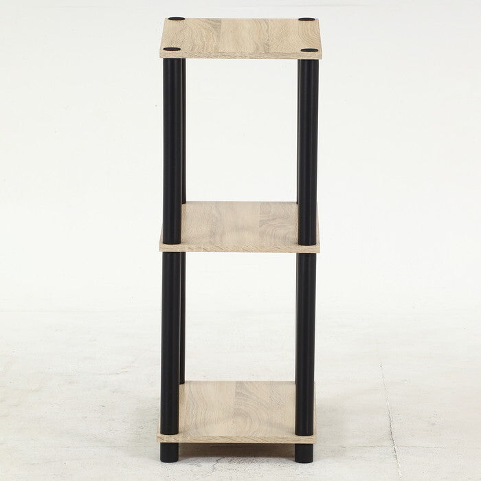 オープンラック 3段 オーク 組立品 W470×D290×H760mm 3.9kg fj-52477の画像
