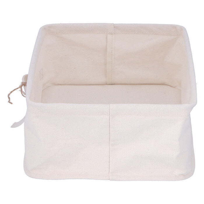 収納ボックス 魅せる 横ハーフ アイボリー 完成品 W370×D260×H130mm 0.195kg fj-52860の画像