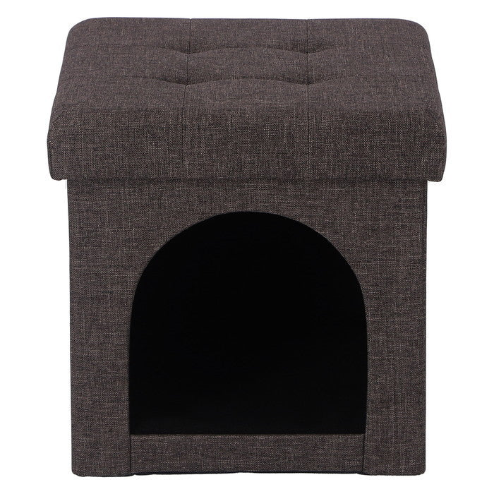 ペットハウス 犬小屋 スツール mini 30cm チャコール 幅300×奥行300×高さ300 fj-53702の画像