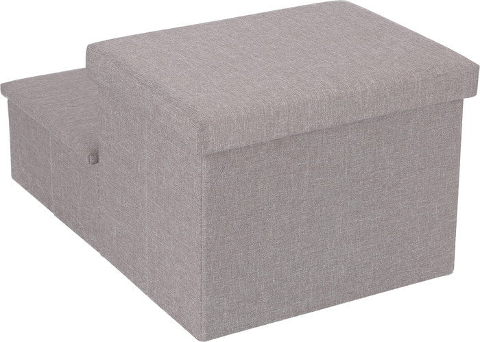 収納付きペットステップ ライトグレー ライトグレー 幅590×奥行400×高さ300mm fj-53722の画像