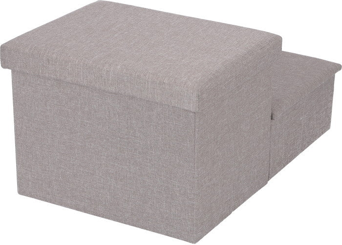 収納付きペットステップ ライトグレー ライトグレー 幅590×奥行400×高さ300mm fj-53722の画像