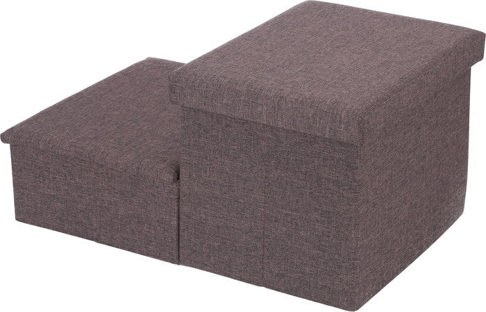 収納付きペットステップ チャコール チャコール 幅590×奥行400×高さ300mm fj-53723の画像