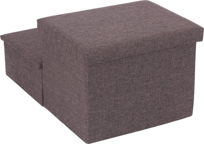 収納付きペットステップ チャコール チャコール 幅590×奥行400×高さ300mm fj-53723の画像