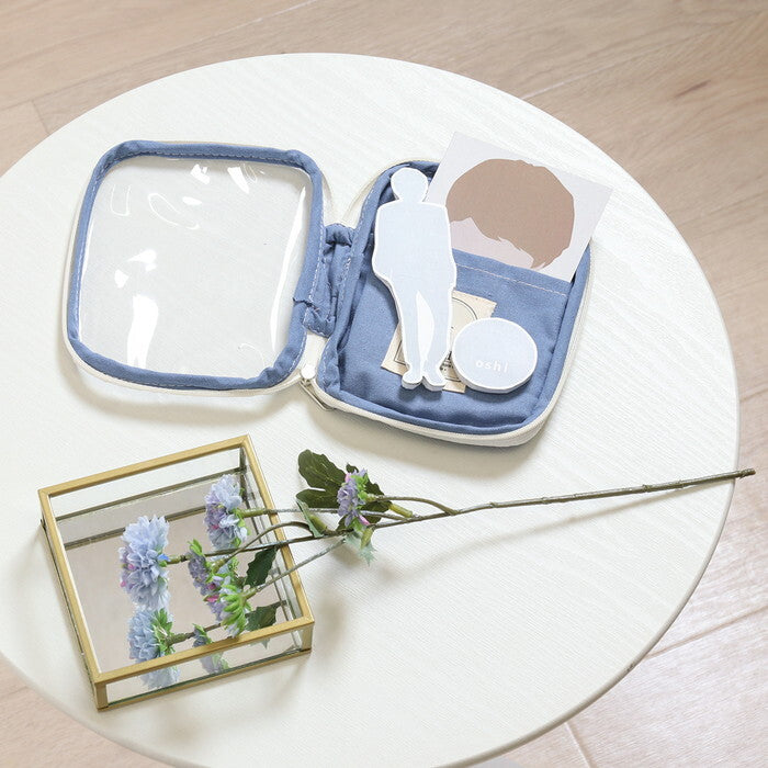 アクスタケース 推し活 ブルー 完成品 W130×D10×H155mm 0.03kg fj-53946の画像