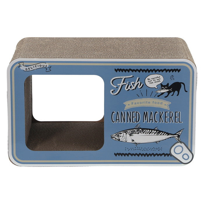 猫用 ネコ用 爪とぎ 缶詰 68129 ブルー 幅450×奥行230×高さ270 fj-54224の画像