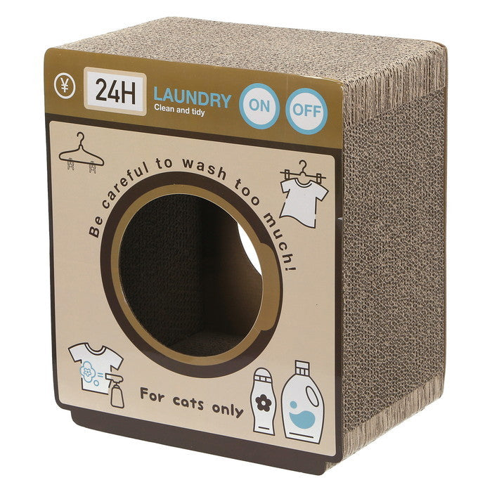 猫用 ネコ用 爪とぎ ランドリー 68130 ブラウン 幅340×奥行230×高さ400 fj-54225の画像