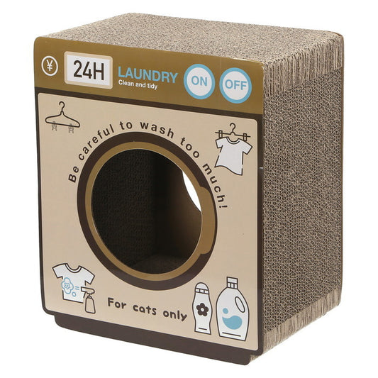 猫用 ネコ用 爪とぎ ランドリー 68130 ブラウン 幅340×奥行230×高さ400 fj-54225の画像