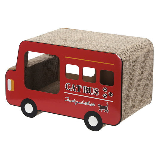 猫用 ネコ用 爪とぎ ロンドンバス 68131 レッド 幅450×奥行230×高さ270 fj-54226の画像