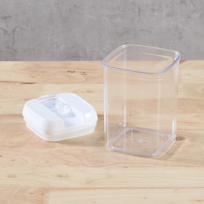 フードストッカー ペット用 800ml クリア 完成品 W100×D100×H140mm 0.2kg fj-56352の画像