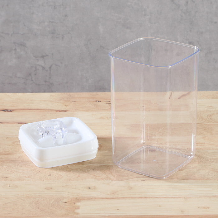 フードストッカー ペット用 2300ml クリア 完成品 W125×D125×H230mm 0.4kg fj-56354の画像