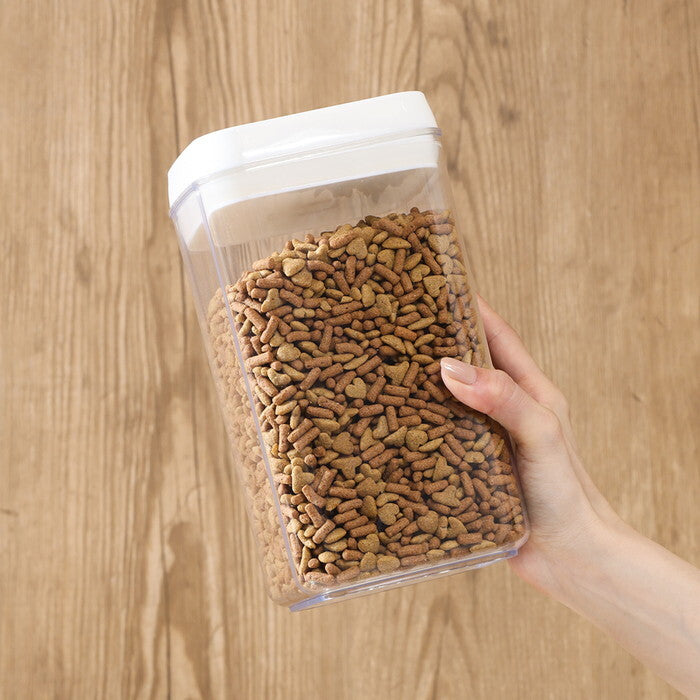 フードストッカー ペット用 2300ml クリア 完成品 W125×D125×H230mm 0.4kg fj-56354の画像
