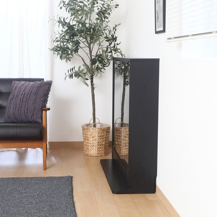 コレクション ラック TOR ロータイプ BK ブラック 幅900×奥行295×高さ900 fj-57081の画像