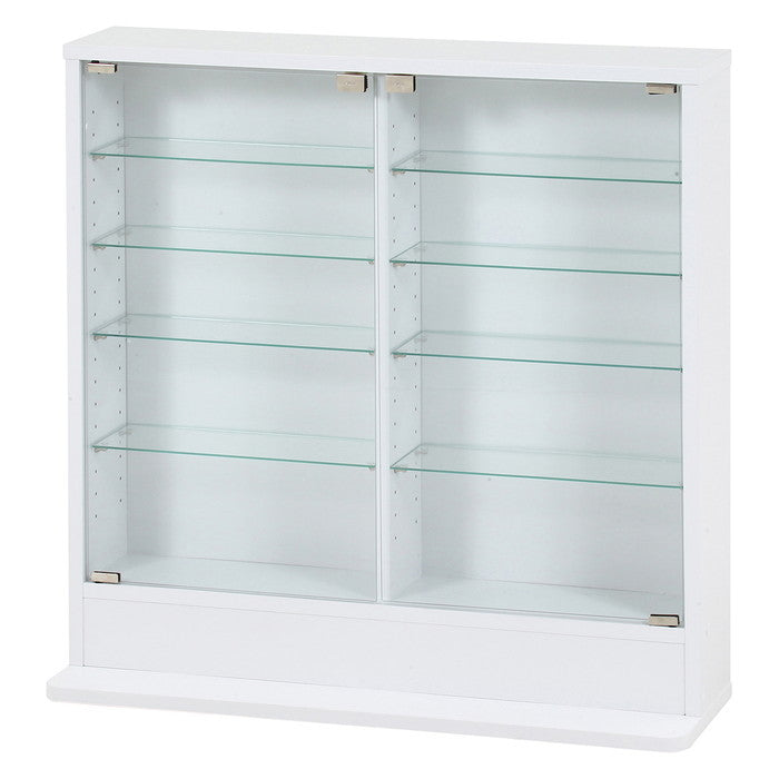 コレクション ラック TOR ロータイプ WH ホワイト 幅900×奥行295×高さ900 fj-57082の画像