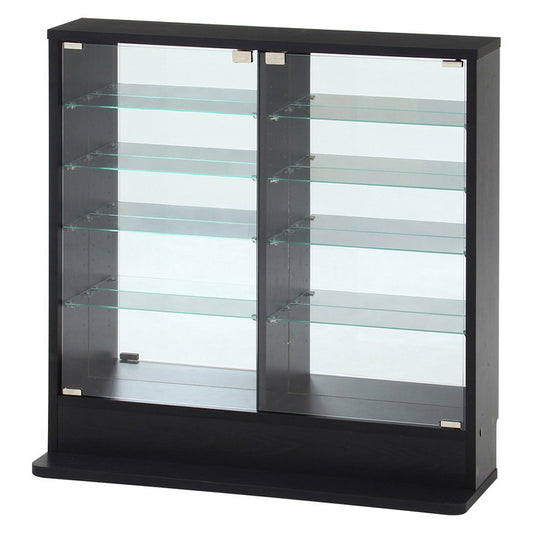 コレクション ラック TOR ロータイプ ミラー付き BK ブラック 幅900×奥行295×高さ900 fj-57083の画像