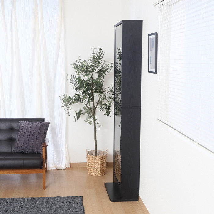 コレクション ラック TOR ハイタイプ BK ブラック 幅485×奥行295×高さ1800 fj-57085の画像