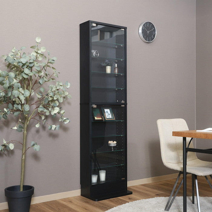 コレクション ラック TOR ハイタイプ BK ブラック 幅485×奥行295×高さ1800 fj-57085の画像