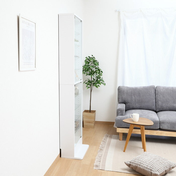 コレクションラック TOR ハイタイプ WH ホワイト 組立品 W485×D295×H1800mm 23.5kg fj-57086の画像