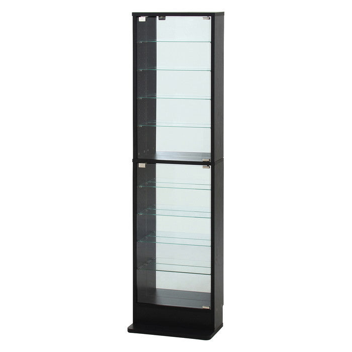 コレクション ラック TOR ハイタイプ ミラー付き BK ブラック 幅485×奥行295×高さ1800 fj-57087の画像