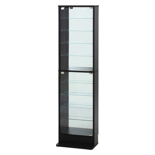 コレクション ラック TOR ハイタイプ ミラー付き BK ブラック 幅485×奥行295×高さ1800 fj-57087の画像