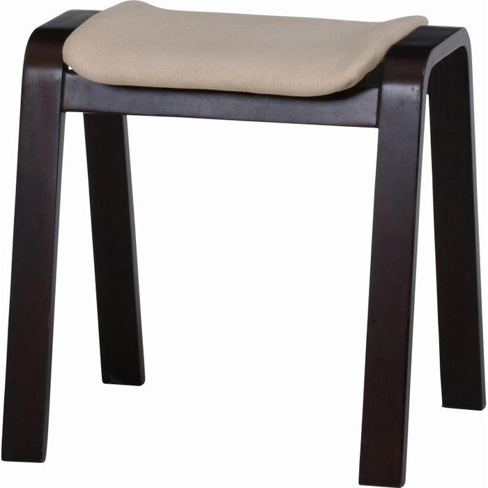 スツール 曲木 ハイ CF-406 DBR IV 69421 ダークブラウン アイボリー 完成品 W440×D395×H450mm 3kg fj-58029の画像