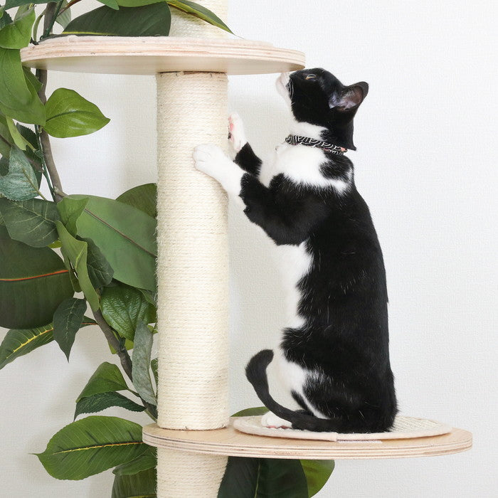 ねこの休ら木 ソラ YS-220276NA ナチュラル 幅450×奥行400×高さ2600mm fj-58203の画像